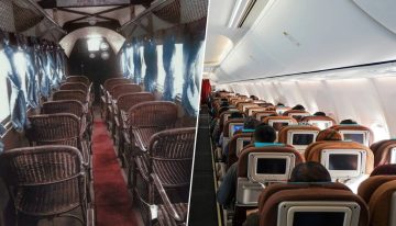 Si los asientos de avión te parecen incómodos, espera a ver los primeros: eran sillas de mimbre
