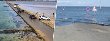 Está en Francia y el mar se la traga dos veces al día: así es la carretera donde te juegas el coche si no miras el reloj