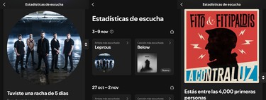 Estadísticas de escucha de Spotify: qué son y cómo acceder a ellas para saber qué artistas has escuchado más cada semana 
