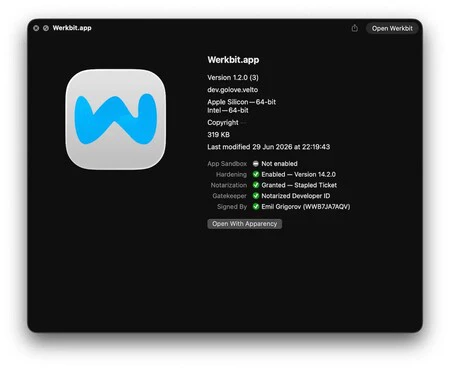 La app tenía todos los certificados en orden