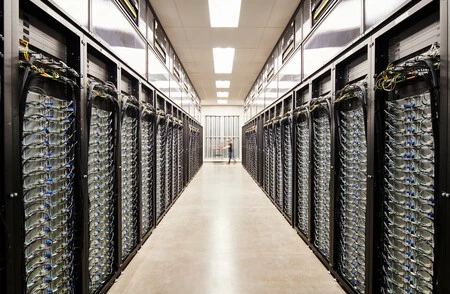 Uno de los centros de datos de Apple