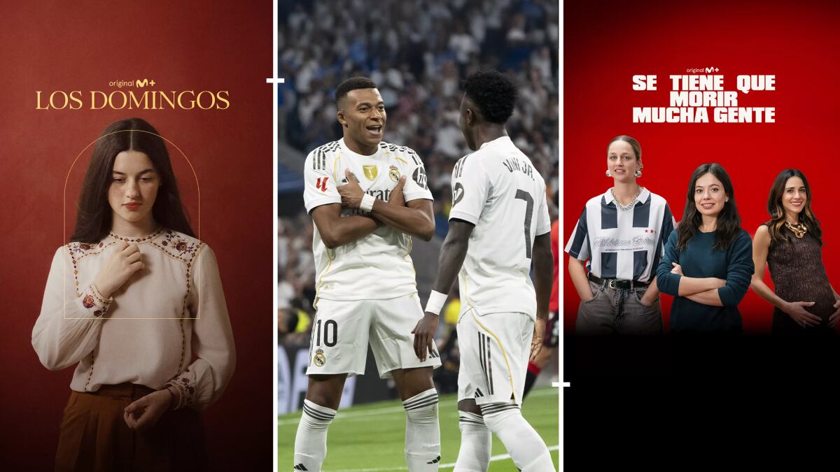 'Collage' con varios contenidos emitidos en Movistar Plus+ a lo largo del año.
