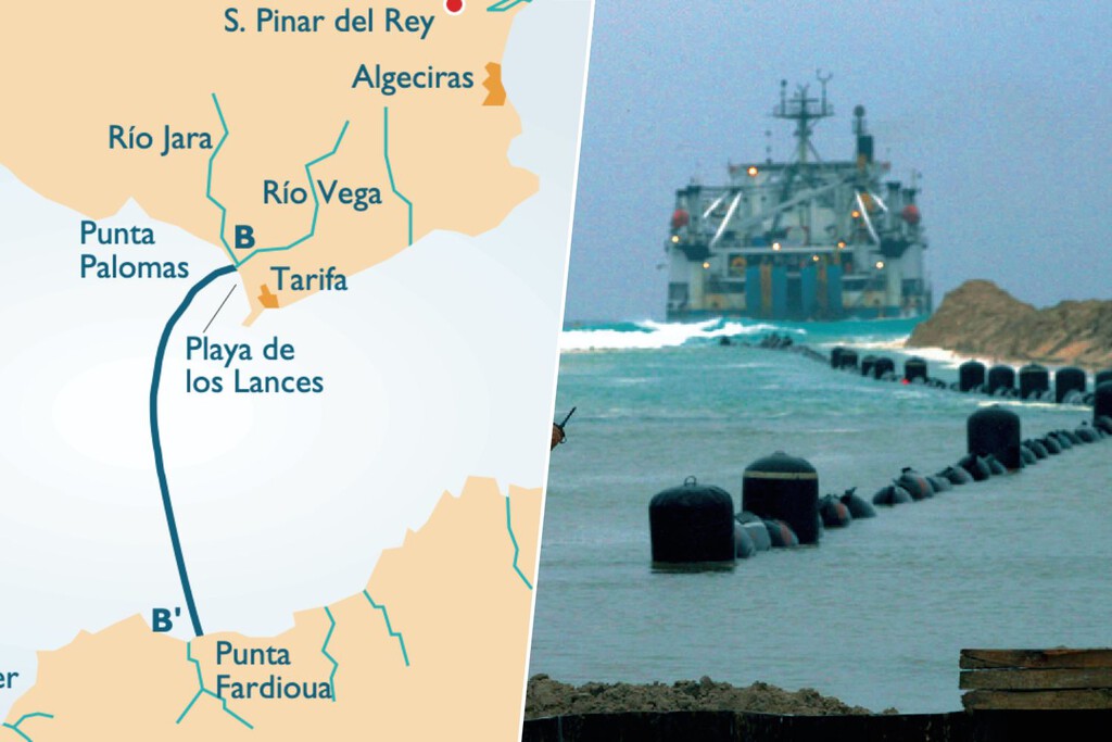 Bajo el Estrecho hay un cable de 29 kilómetros que une España y Marruecos. Y es el "cordón umbilical" de la energía marroquí 