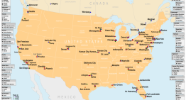 En 1902 un geógrafo se propuso explicar el origen del nombre de cada ciudad de EEUU. La respuesta la tenían dos países de Europa