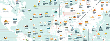 Las localizaciones de rodaje más populares en cada país del mundo, en un detalladísimo mapa