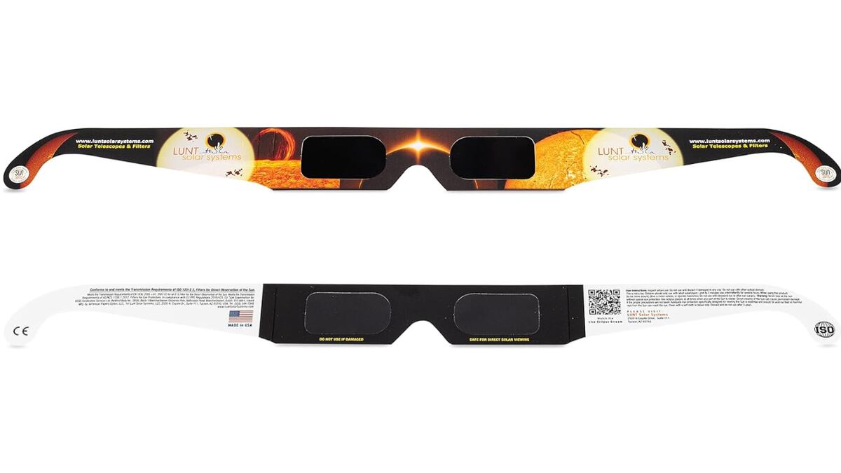 Estas gafas para ver el eclipse solar están homologadas.