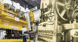 Toyota compró una prensa Komatsu de 700 toneladas cuando Toyota ni existía. Con 90 años y 13.000 kilómetros recorridos ha vuelto a ponerse en marcha