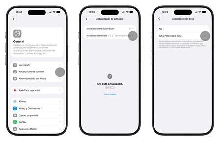 Instalar Beta Ios 27