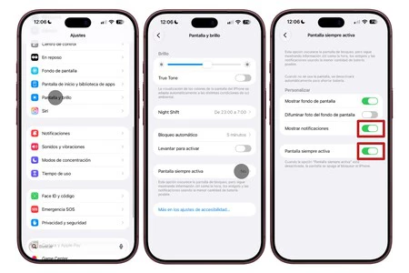 Activar Pantalla Siempre Activa