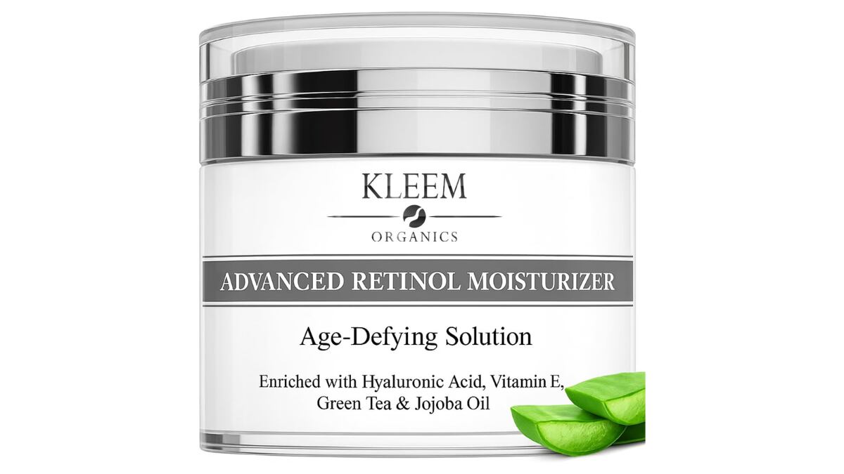 Crema con retinol Kleem Organics.
