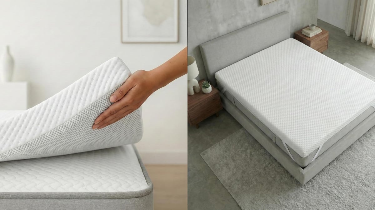‘Topper’ viscoelástico con funda desenfundable y lavable.