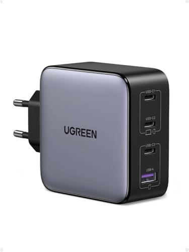 UGREEN Nexode 100W Cargador USB C Carga Rápida con 4 Puertos