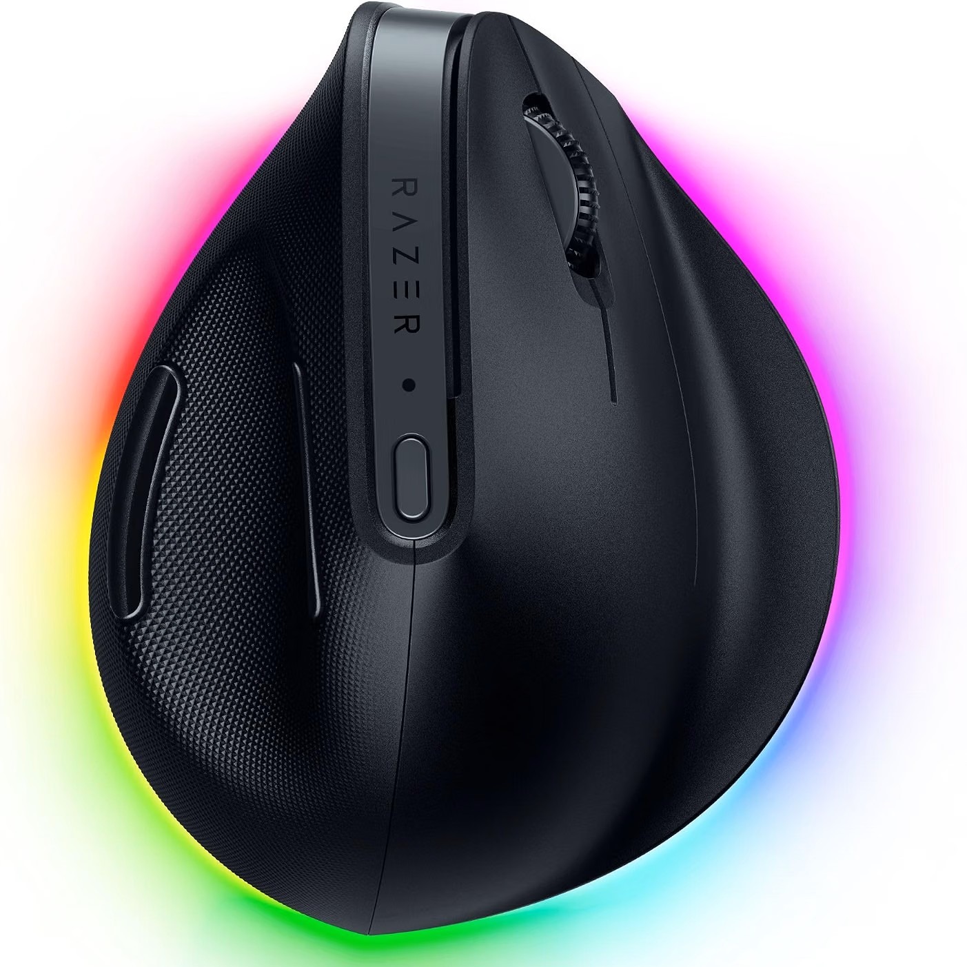 Razer Pro Click V2 Vertical - Ratón inalámbrico ergonómico Vertical para usuarios diestros - Asistencia IA Prompt - Sensor óptico 30K - Windows & Mac (hasta 6 Meses batería, Chroma RGB) Negro