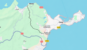 La frontera de Ceuta y Melilla en Google Maps lleva años siendo una línea de puntos. Ahora Bruselas decidirá si incumple la DSA