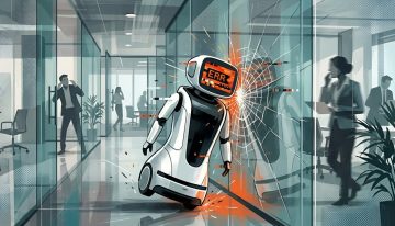 Los robots no siempre saben que una pared de cristal existe y eso es un problema