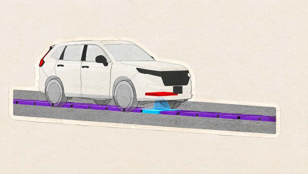 La recarga es el gran freno del transporte eléctrico, así que Honda propone una carretera que sea un cargador inalámbrico 