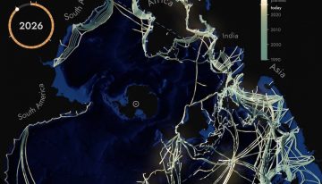 30 años de despliegue de cables submarinos, en un vídeo 20 segundos: así se ha tejido Internet bajo el mar desde 1999