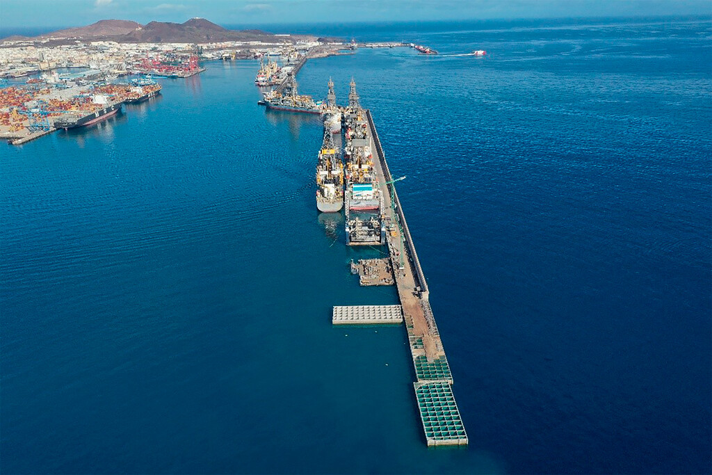 El puerto de Las Palmas se transformará con una ambiciosa obra: una descomunal cantidad de roca escondida bajo el mar 