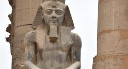 Estaba cultivando pepinos cuando encontró una piedra rosa. Debajo había una escultura de Ramsés II de hace 3.200 años