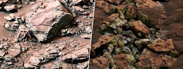 El robot Curiosity de la NASA ha abierto una roca en Marte por accidente. Acaba de revelar un tesoro amarillo