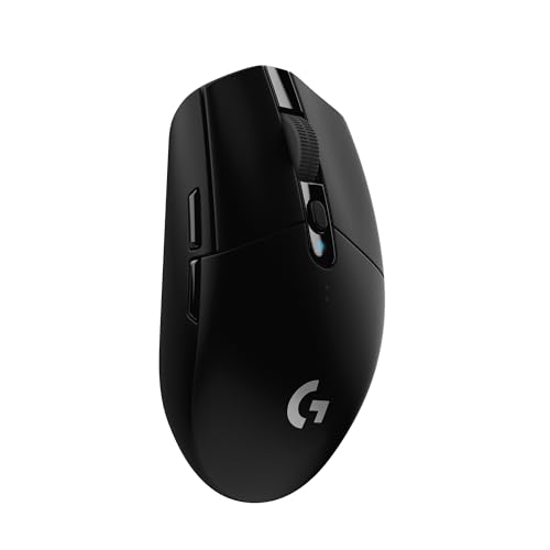 Logitech G G305 Lightspeed Ratón Gaming Inalámbrico, Hero 12K, Negro | 12.000 DPI, ratón con botones laterales, batería de 250 h, 6 botones programables, memoria integrada, PC/Mac, 1 ms, 99 g