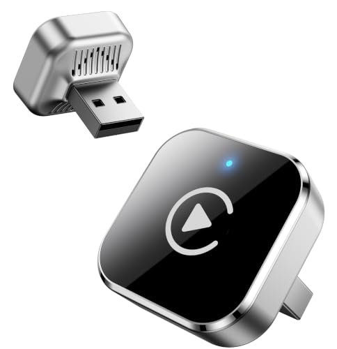 Adaptador CarPlay Inalámbrico, Mini Dongle 2 en 1 para Android Auto, 