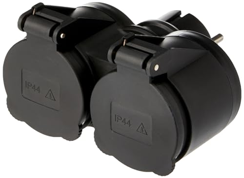 Electraline 55074, Adaptador para exteriores 2 enchufes