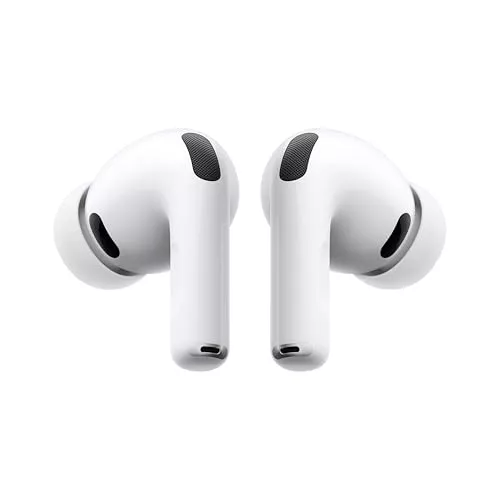 Apple AirPods Pro 3 Auriculares inalámbricos con cancelación Activa de Ruido, medición de frecuencia Cardiaca, Auriculares Bluetooth, Audio Espacial, Sonido de Alta fidelidad y Carga por USB-C