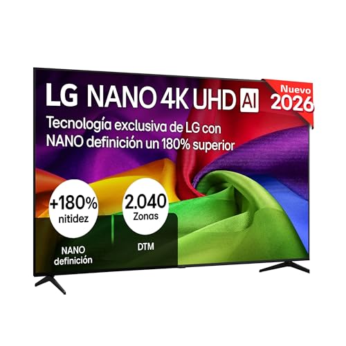 LG 75NU800B6LA - Smart TV Nano UHD AI 75" 4K Sin Reflejos 94%, 2026