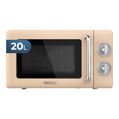 Cecotec Microondas Mecánico de 20 L Proclean 3010 Retro Beige