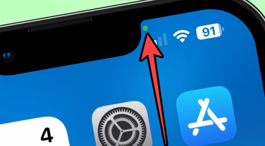 Qué significa el punto verde que aparece en la pantalla del iPhone y por qué salen también otros colores