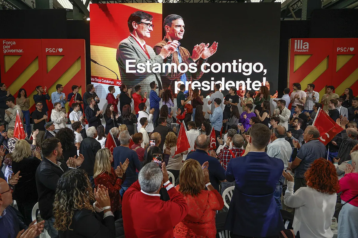 Sánchez se lanza a hacer campaña por el PSC tras su amago de dimisión