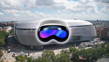 Apple y el Real Madrid podrían usar Apple Vision Pro para ver partidos de forma inmersiva. El mismo Florentino Perez lo llama «Santiago Bernabéu infinito»