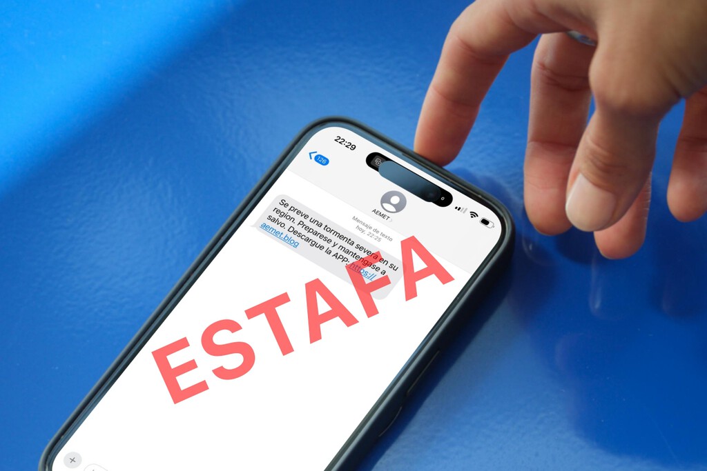 AEMET no está enviando SMS avisando de nuevas DANAS. Es una estafa que llega al iPhone y así puedes protegerte