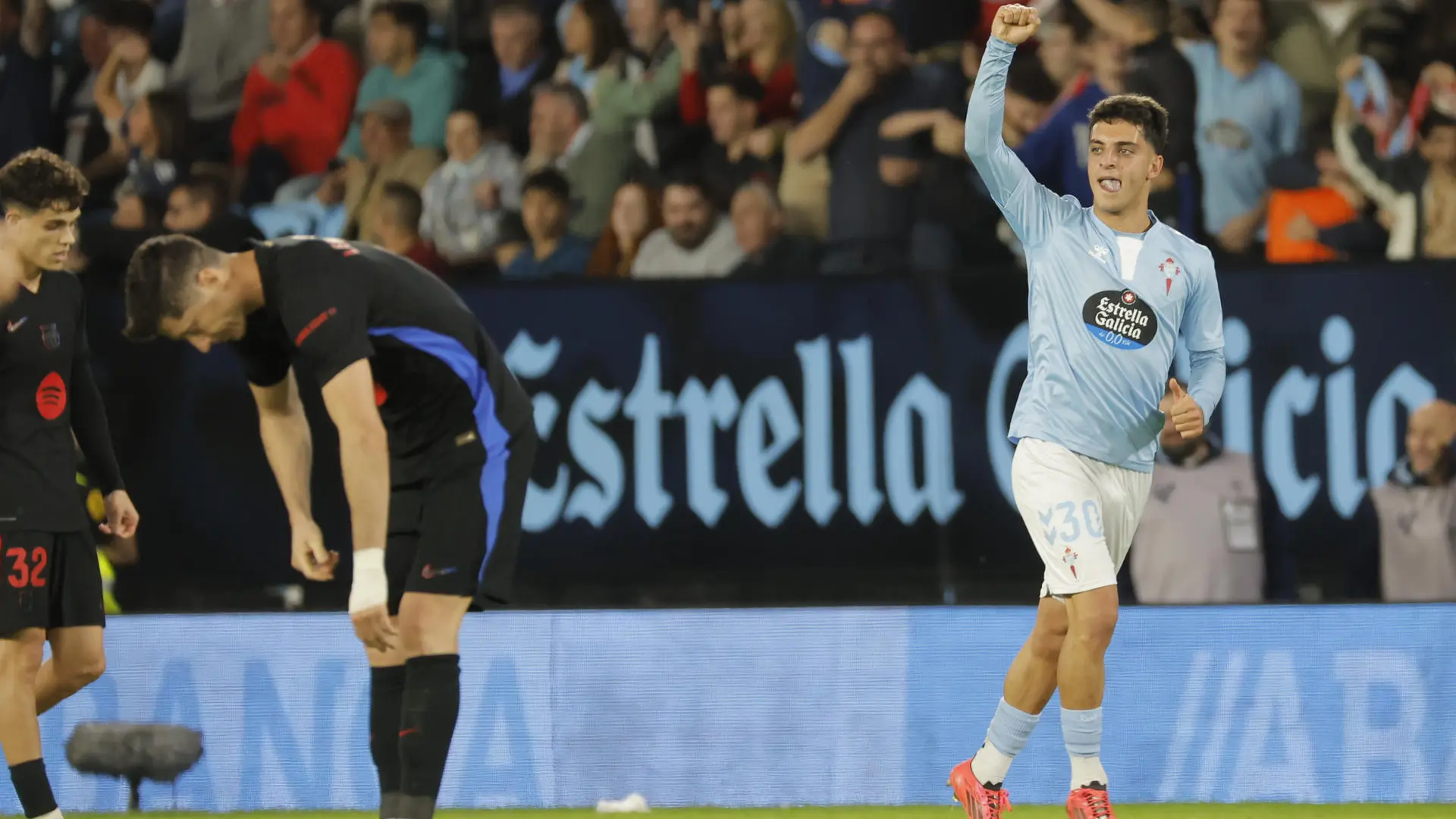 El Celta marca dos goles en dos minutos para empatar y hundir a un Barça que no sabe ganar sin Lamine Yamal