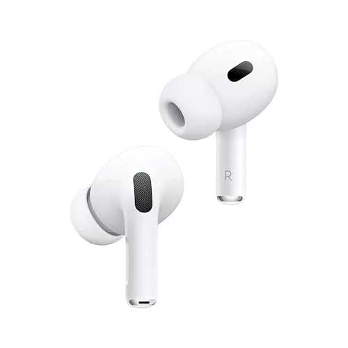 Apple AirPods Pro 2 Auriculares inalámbricos, Auriculares Bluetooth, cancelación Activa de Ruido, Audífono, Modo Sonido Ambiente, Audio Espacial Personalizado, Sonido de Alta fidelidad, Carga USB C