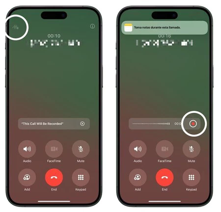 Grabar llamada con iOS 18