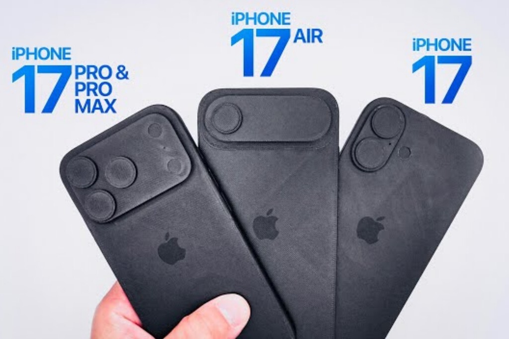 Phone 17: se filtran las maquetas más realistas de los nuevos móviles de Apple. Hemos alucinado con el iPhone 17 Air 