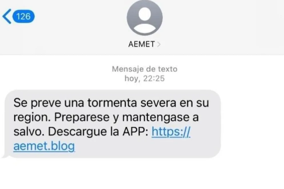 La Guardia Civil alerta de una estafa por SMS que usa como reclamo avisos meteorológicos