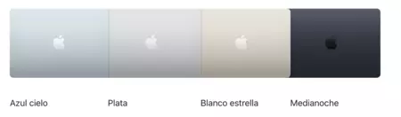 Colores del MacBook Air M4