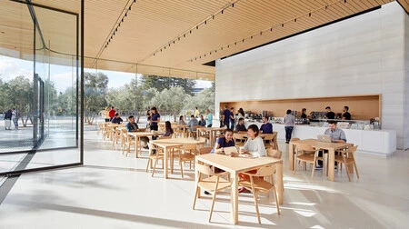 Cafetería del centro de visitantes del Apple Park