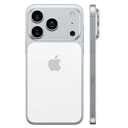 Render del iPhone 17 Pro con parte trasera de cristal