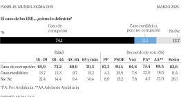 El 74% de los andaluces cree que sí hubo corrupción en el caso ERE