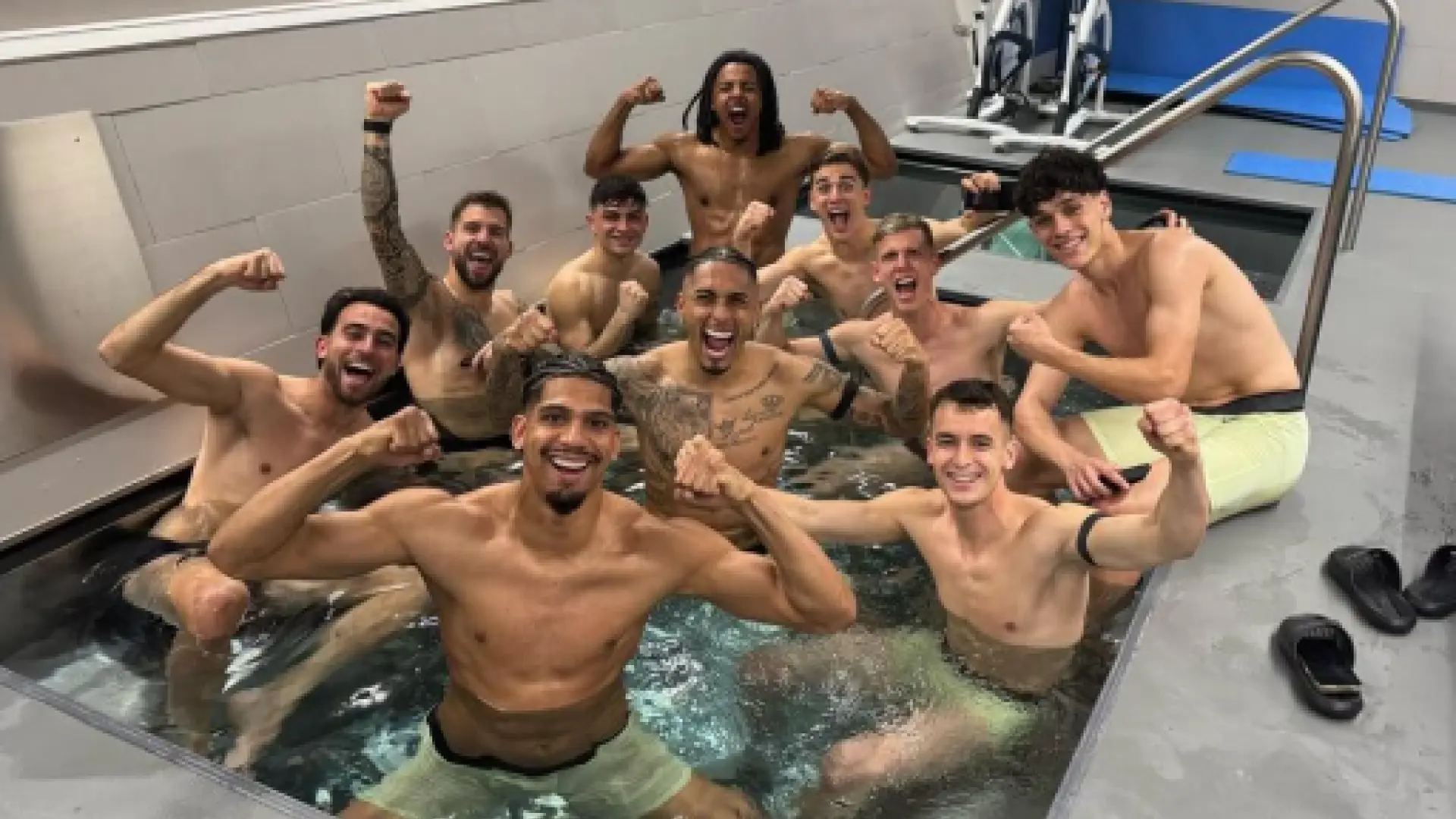 La celebración del Barça en el Metropolitano con dardo al Atlético de Madrid: "Bañito más que merecido"