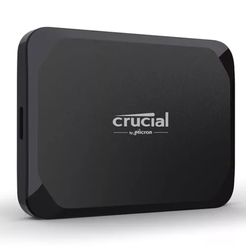 Crucial X9 SSD 2TB Portátil, Hasta 1050MB/s, Compatible con PC, Mac, PlayStation y Xbox, Disco Duro Sólido Externo SSD, USB-C 3.2 - CT2000X9SSD902