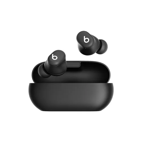 Beats Solo Buds — Auriculares intraurales Bluetooth inalámbricos | 18 Horas de autonomía | Compatibilidad con Apple y Android | Micrófono Integrado - Negro Mate