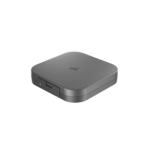 CORSAIR EX400U 1TB USB4 Unidad SSD Externa USB Type-C Portátil – Conexiones USB4, USB 3.2 Gen2 2x2, Hasta 40 Gbps, Plug-&-Play, MagSafe, Incluye cable USB-C a USB-C (USB4) – Windows PC, iOS Mac – Gris