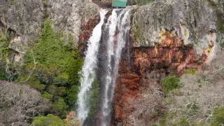 Salto de agua en La Chorrera de Horcajo.