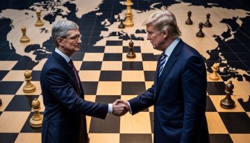 25% por cada iPhone vendido. Trump lanza su última amenaza con Apple si no fabrica en Estados Unidos.