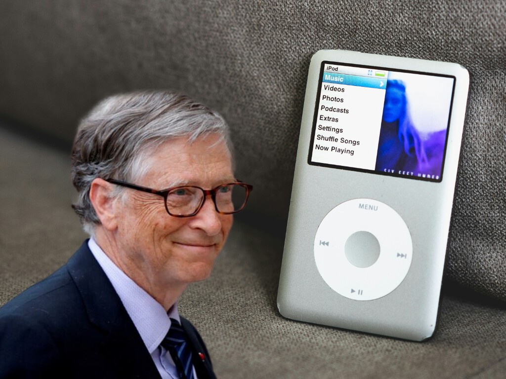 Bill Gates predijo hace 20 años que el éxito del iPod se acabaría con la llegada de los teléfonos inteligentes. Apple demostró que tenía razón 